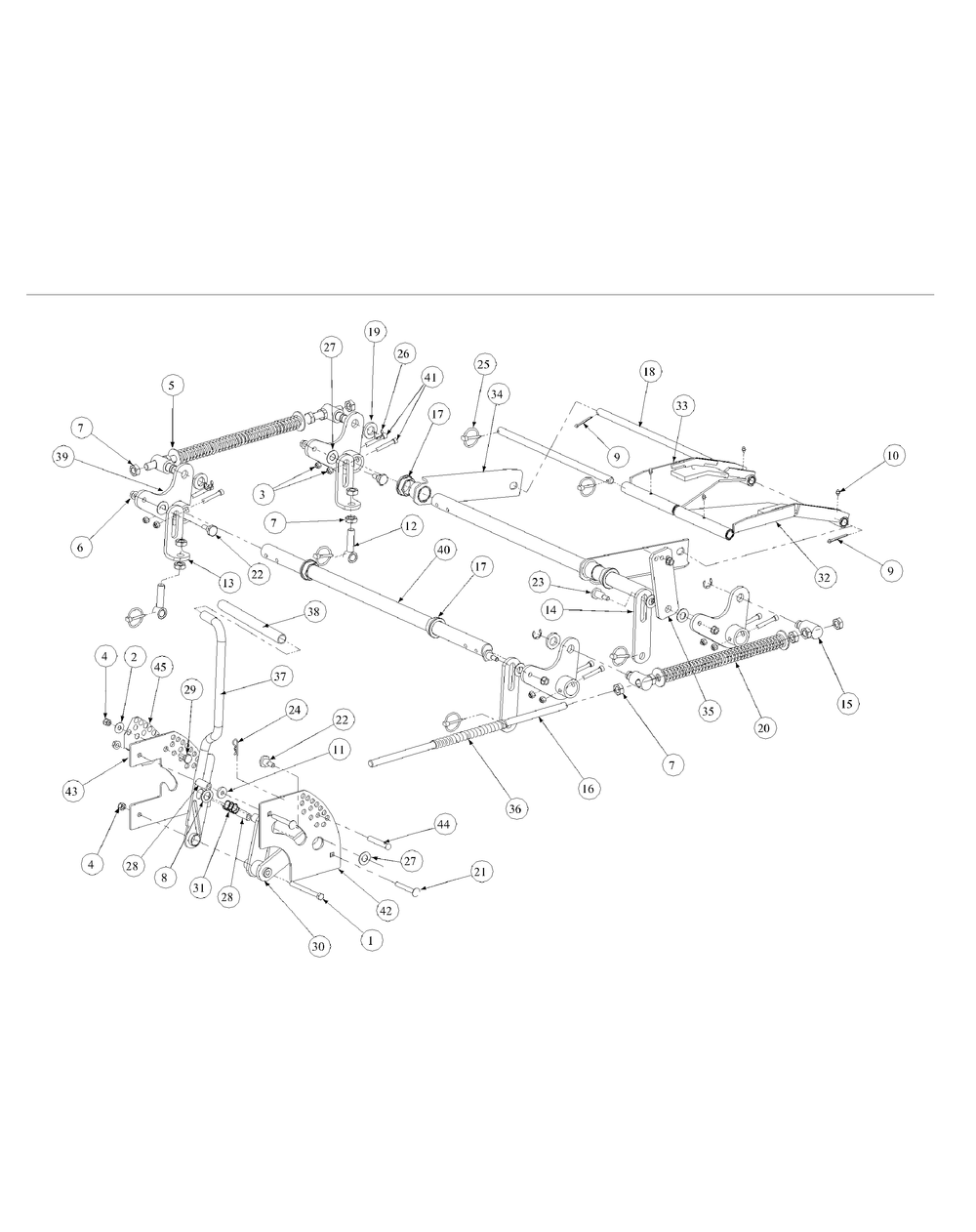 Lift Assembly Diagram and Parts List for M48-KW (53BB5DAV150-19-HP)(2003 1/2) Cub Cadet Lawn Tractor